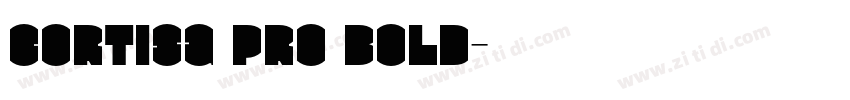 Cortisa Pro Bold字体转换